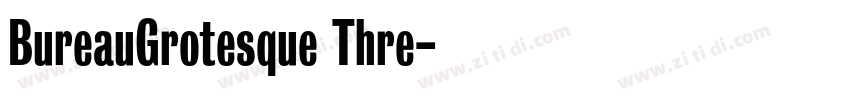 BureauGrotesque Thre字体转换